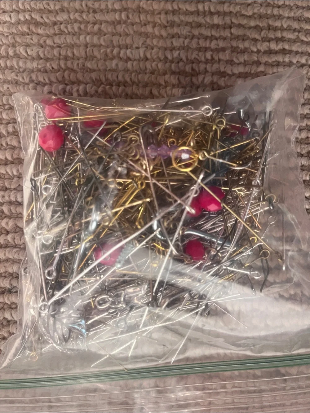 13 pounds of beads and jewelry making supplies